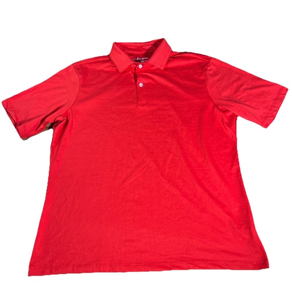 Mizzen+Main Other - Mizzen + Main Men's L Performance Golf Polo Red Short Sleeve Made In USA